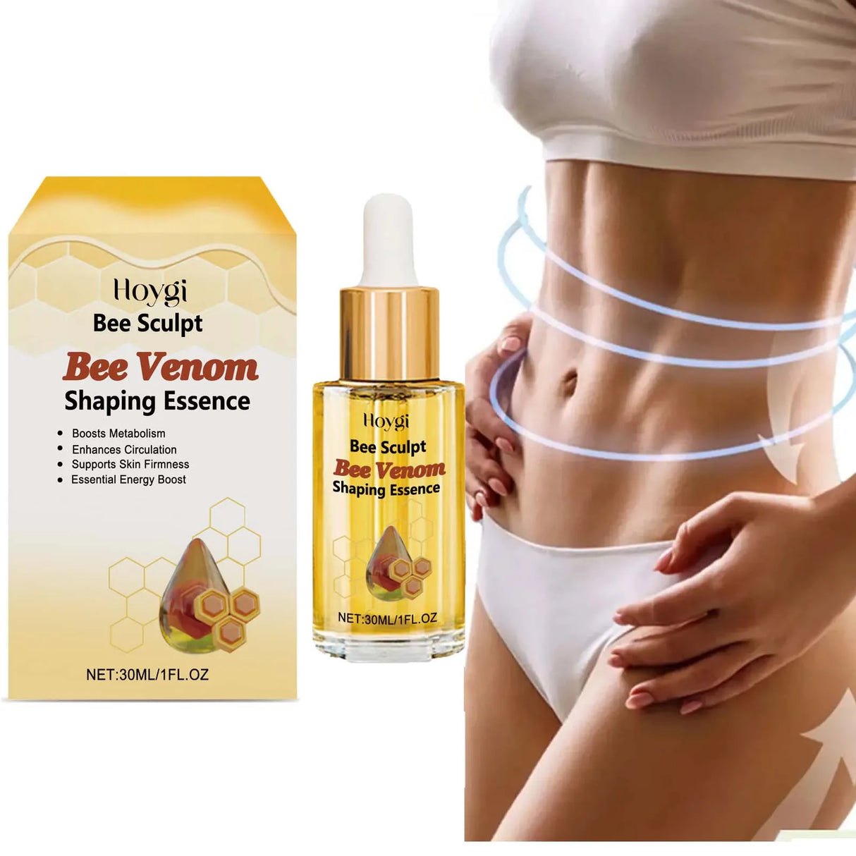 Bee Venom Fat Burning & Weight Loss Oil – Natural Slimming & Skin Firming Formula