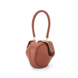 Stylish Round Ball PU Leather Mini Shoulder Handbag
