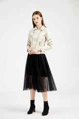 Women's PU Faux Leather Biker Jacket