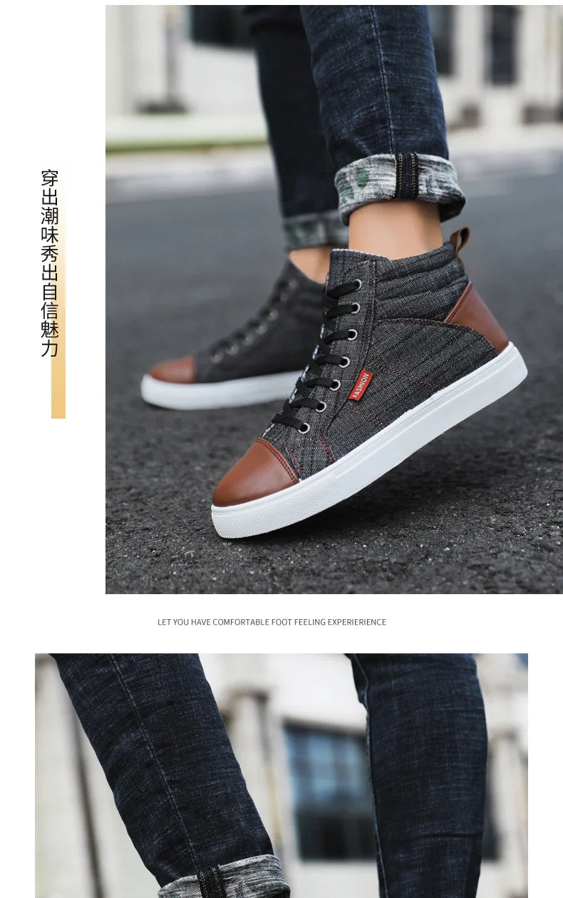 Men’s High Top Luxury Casual Sneakers