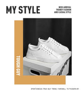 Men’s Casual Lightweight PU Leather Sneakers