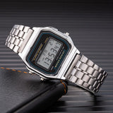 2025 Digital Sports Watches – Waterproof LED Wristwatch for Men & Women | Gold Casual Electronic Watch Relógio Homme Femme