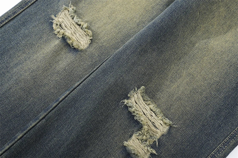 Trendy Men’s High Street Ripped Jeans