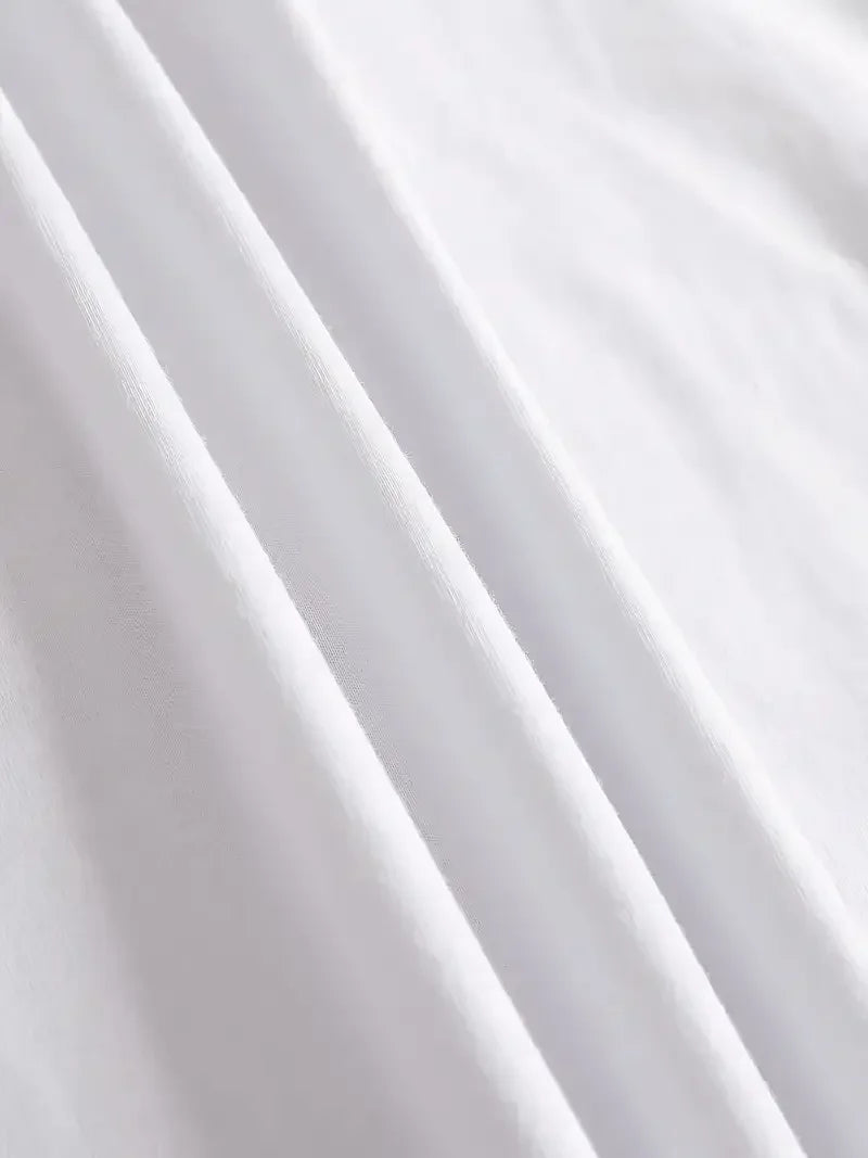 Funny Cat Women Summer White Print T-shirt