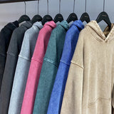 Vintage Washed Hoodie – Unisex Retro Streetwear Pullover