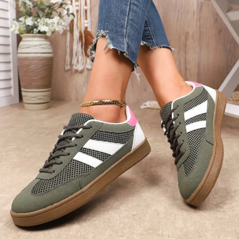 2025 Women’s Breathable Lace-Up Sneakers