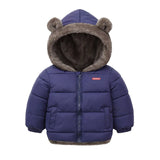 Kids Winter Thick Hooded Jacket – Boys & Girls Padded Fleece Warm Coat | Children’s Cotton Outerwear Cashmere Snowsuit