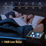 Watch Winder Box for Automatic Watches – 6-Slot Rotating Display Case | Quiet Motor Watch Winder Stand with Storage