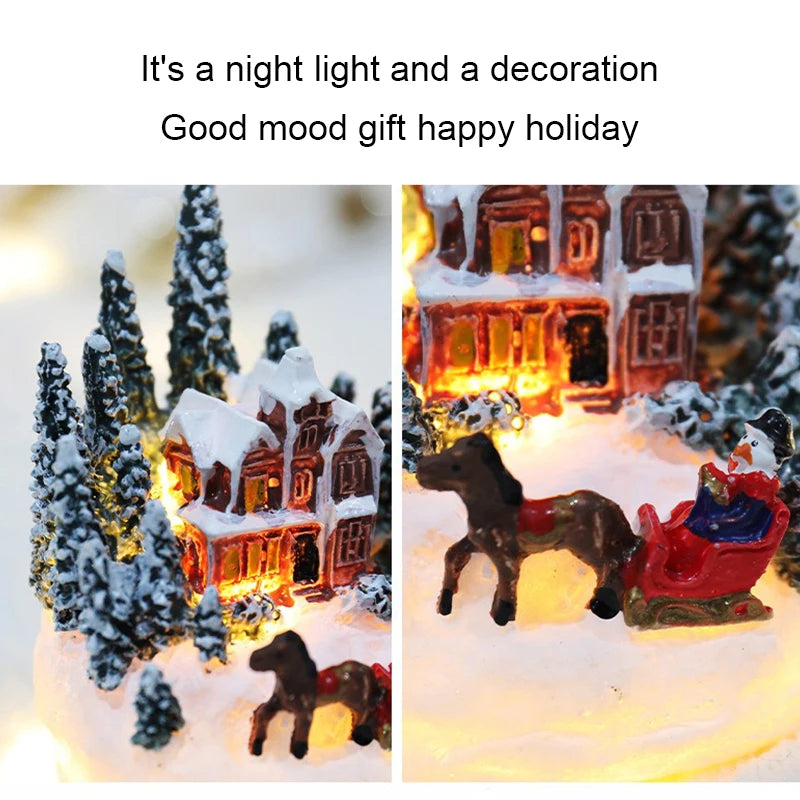 Christmas LED Night Lights – Luminous Micro Landscape House | Creative Children’s Gift & New Year Holiday Ornament