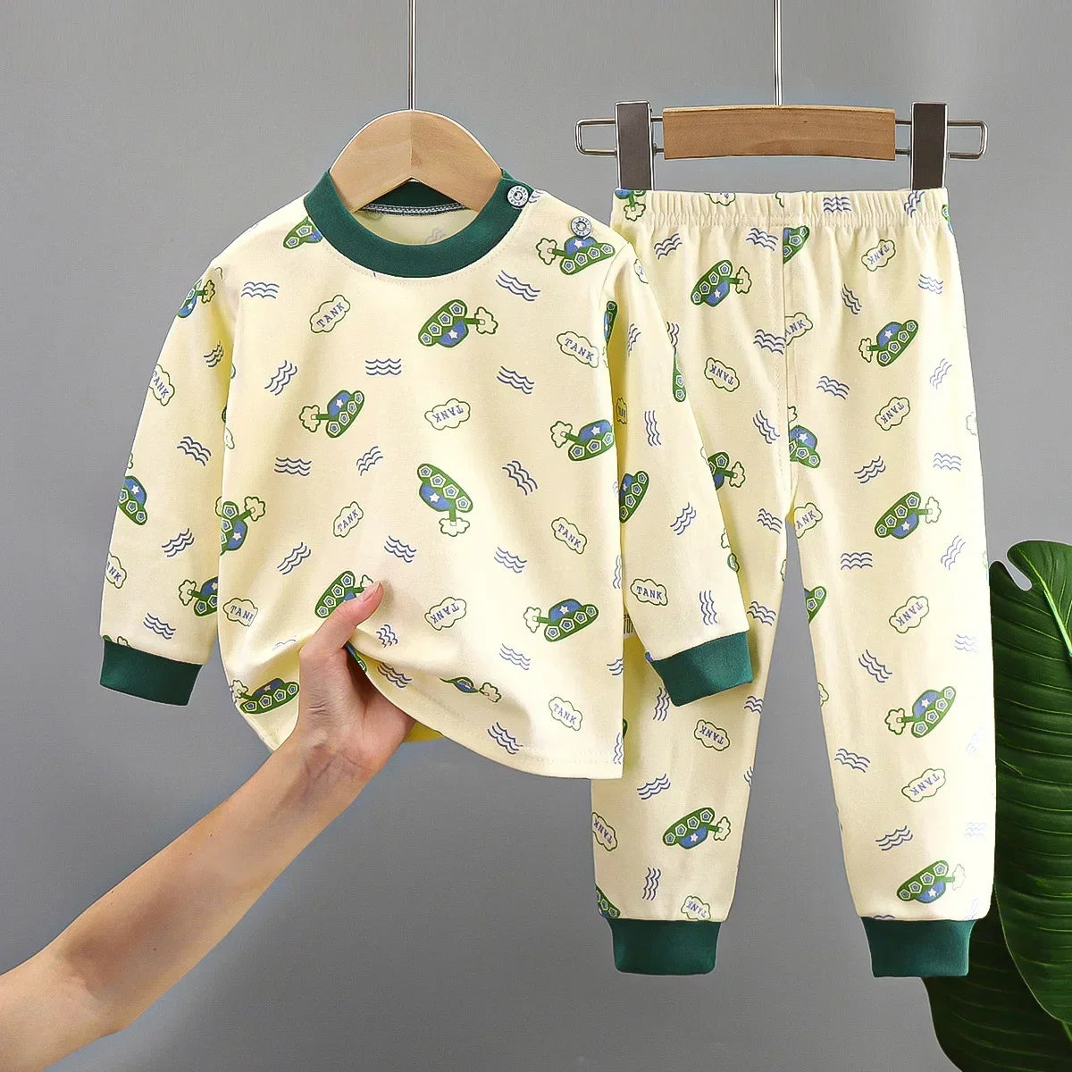 Toddler Cotton Pajamas – Boys and Girls Cartoon Sleepwear Set