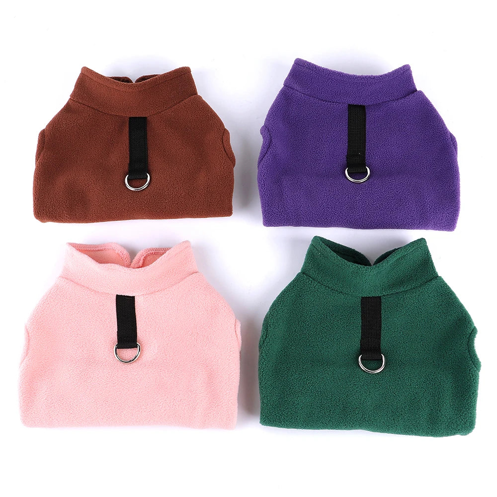 Winter Warm Fleece Dog Jacket Vest