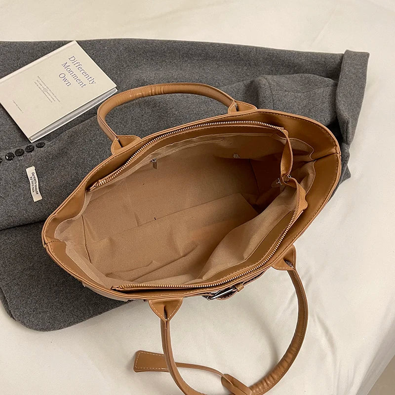 Large Capacity Women’s Denim Retro Tote