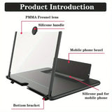 HD Mobile Phone Screen Magnifier – 12/10 inch Video Amplifier