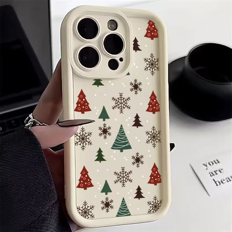 Christmas Phone Case for Samsung Galaxy A55 A54 A53 A34 A33 A16 S25 Ultra S24 FE S23 S22 Plus – Soft Silicone New Year Gift Cover