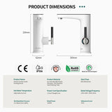 Briwellna Electric Water Heater Faucet 220V – Instant Tankless Kitchen Heating Tap