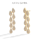 Luxury VVS1 Moissanite Diamond Earrings for Women – 925 Sterling Silver