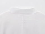 MUJER Women’s White Embroidered Button-Up Long Sleeve Summer Shirt