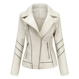 Women's PU Faux Leather Biker Jacket