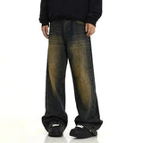 Men’s Retro Casual Washed Straight-Leg Streetwear Jeans