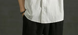 White Linen Cotton Half Sleeve Men’s Shirt