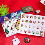 2025 24-Day Jewelry Countdown Calendar with 22 Gold Charm Beads & 2 Bracelets