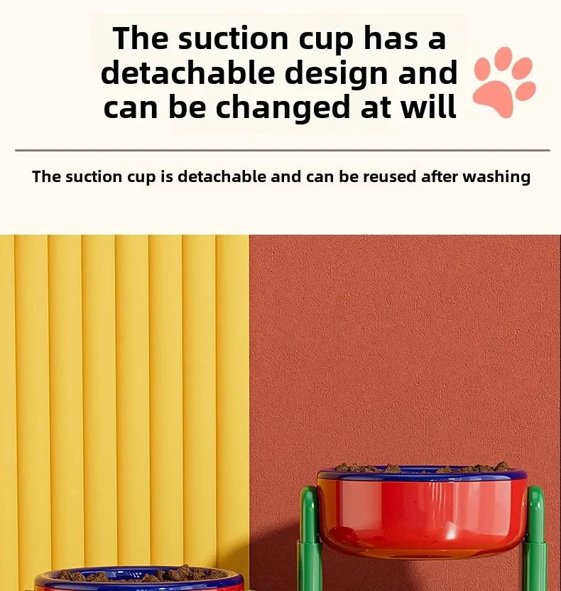 Comedero y bebedero plegable y ajustable en altura para mascotas – Soporte elevado para comida y agua para perros y gatos