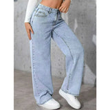 Women’s Wide-Leg Straight Denim Jeans