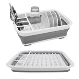 Foldable Kitchen Dish Rack – Space-Saving Drain Tray for Plates & Bowls