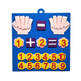 Toddler Montessori Felt Finger Numbers Math Learning Toy