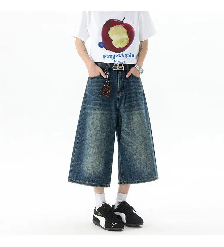 Men’s  Trendy High-Waisted Wide