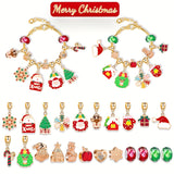 2025 24-Day Jewelry Countdown Calendar with 22 Gold Charm Beads & 2 Bracelets