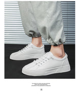 Men’s Casual Lightweight PU Leather Sneakers