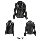 Women's PU Faux Leather Biker Jacket