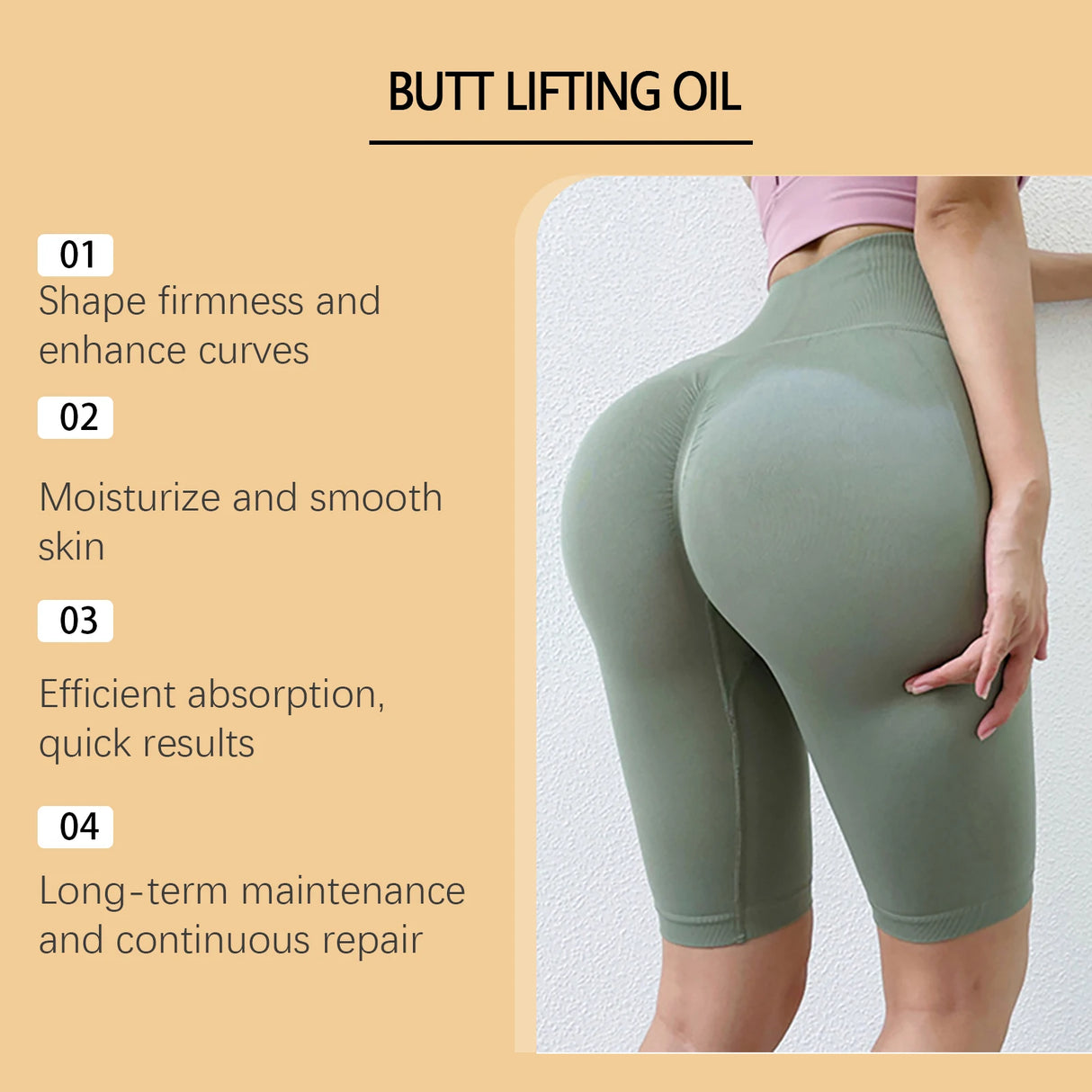 Buttock Enlargement Oil – Natural Hip Lifting & Firming Growth Serum