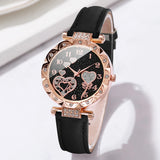 4PCS Women’s Watch & Bracelet Set – Elegant Quartz Wristwatch Gift for Women (Without Box)