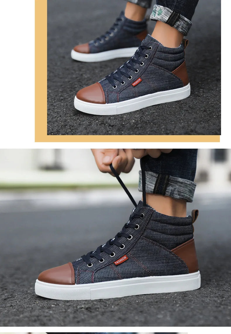 Men’s High Top Luxury Casual Sneakers