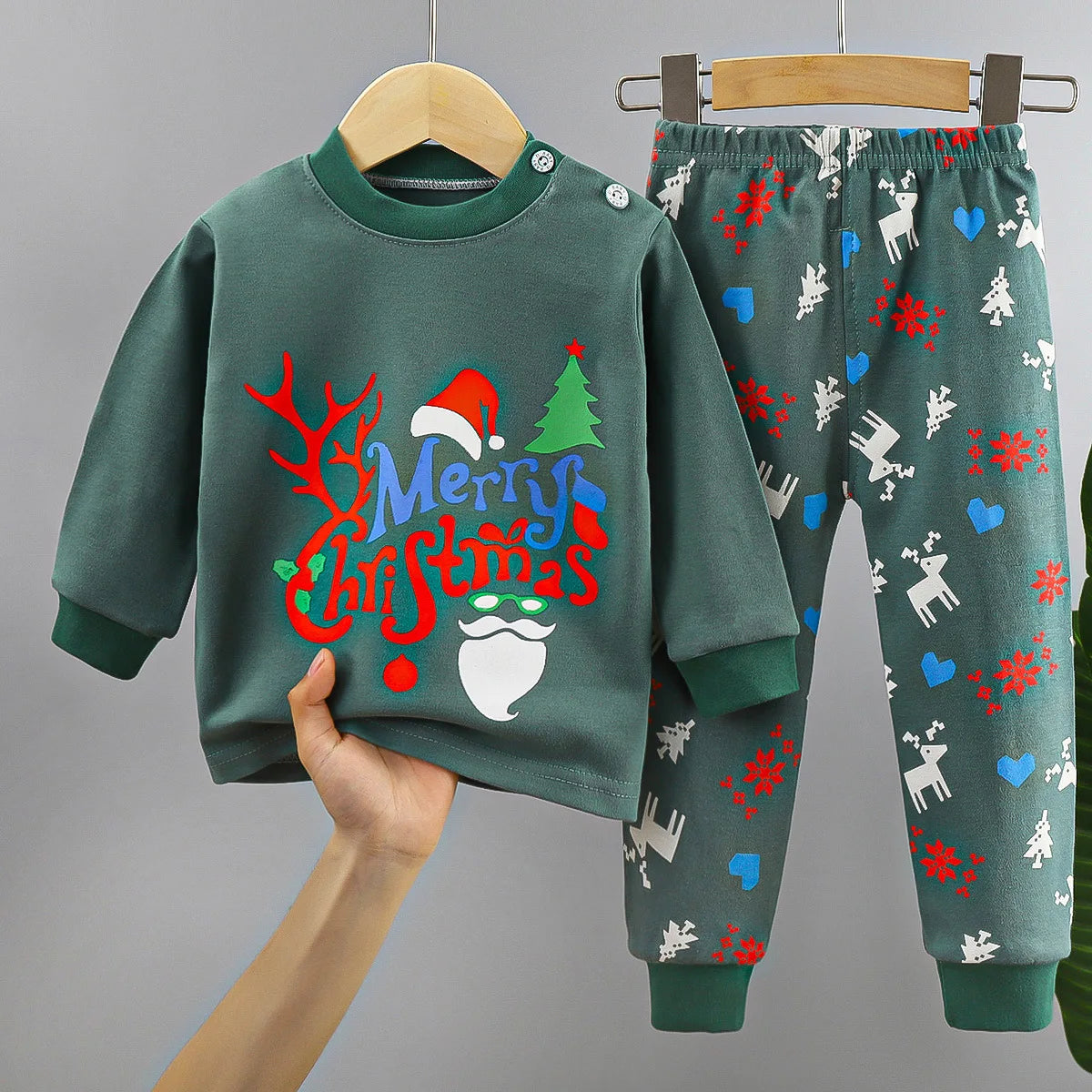 Toddler Cotton Pajamas – Boys and Girls Cartoon Sleepwear Set