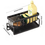 Stainless Steel Sink Organizer Drain Rack with Multi-Layer Soap & Sponge Holder