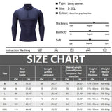Men's Outdoor Compression Fitness Long Sleeve Training T-Shirt
