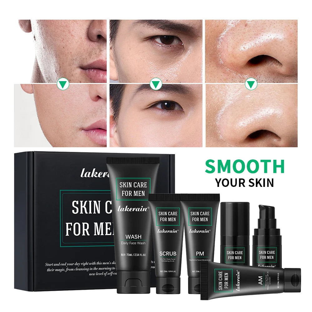 Men’s Skincare Kit Oil Control Moisturizing Exfoliating and Firming