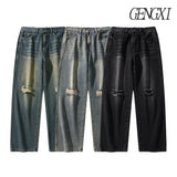 Trendy Men’s High Street Ripped Jeans