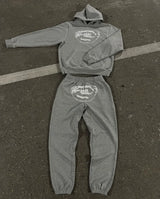 Men’s Y2K Hip-Hop Streetwear Set – Punk Gothic Embroidered Pullover & Casual Sportswear