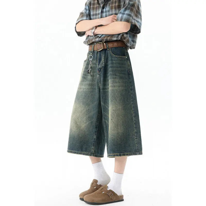 Men’s  Trendy High-Waisted Wide