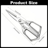 Stainless Steel Kitchen Shears – Multifunctional Food Scissors for Meat, Vegetables & Fish