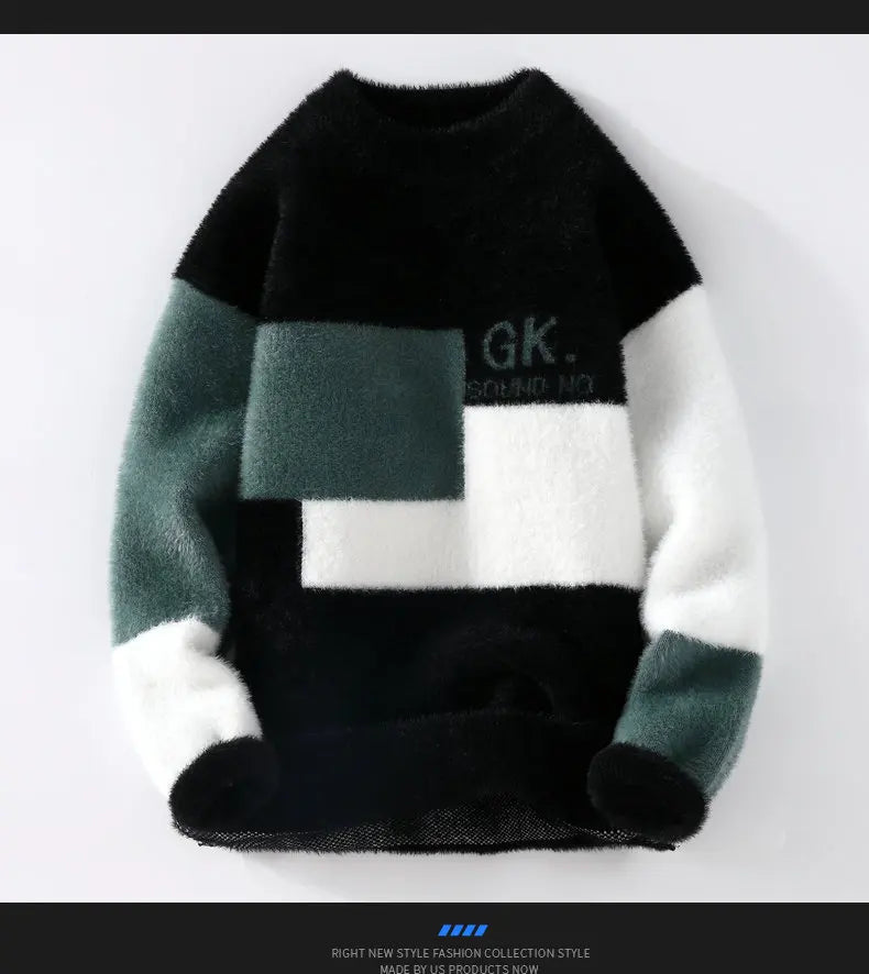 Men’s Wool Winter Sweater 2025 – Warm Knitted Pullover for Cold Weather