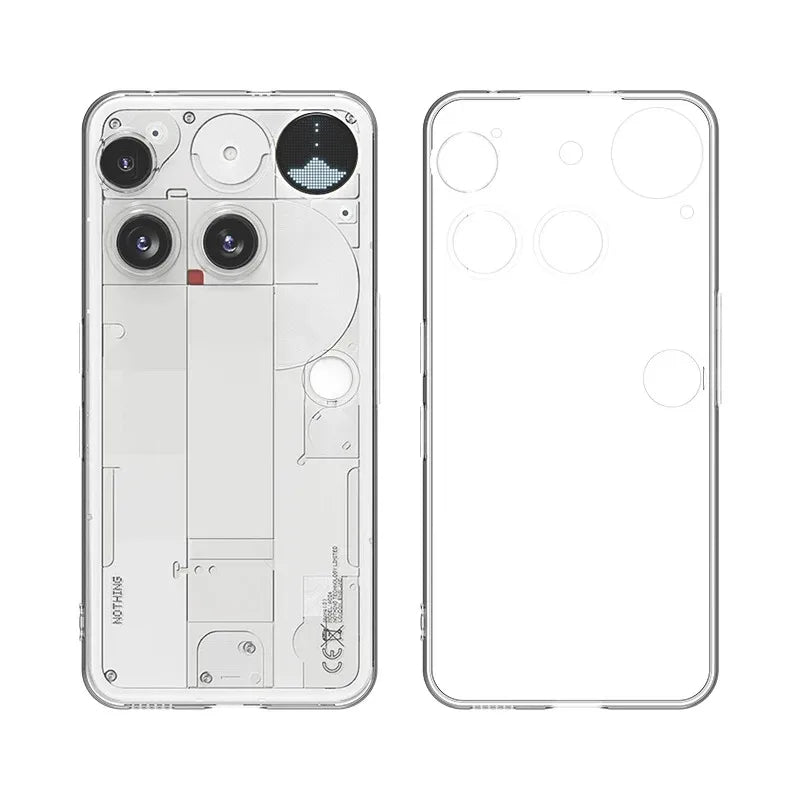 Clear Soft TPU Phone Case for Nothing Phone 3/3A/3A Pro/2A/2A Plus and CMF Phone 1/2 – Drop Protection Transparent Back Cover Coque