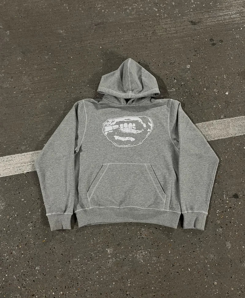 Men’s Y2K Hip-Hop Streetwear Set – Punk Gothic Embroidered Pullover & Casual Sportswear