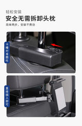 Car Back Seat Headrest Phone & Tablet Holder – Adjustable Stand for 4.7–12.9" Devices