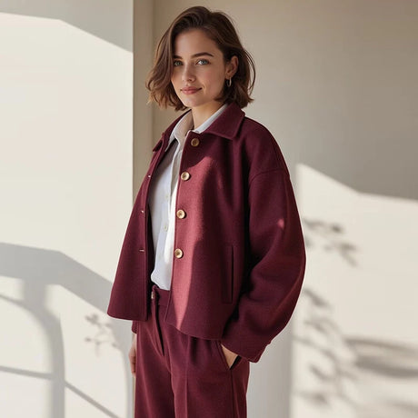 Women’s Jackets & Coats Autumn 2025 – Chic Loose Long-Sleeve Warm Outerwear | Elegant Street Fashion Joker Coat
