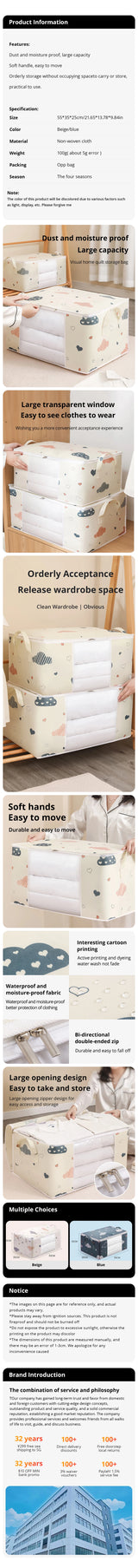 Large Capacity Clothes Storage Bag